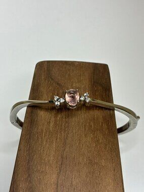 Morganite Silver Bracelet